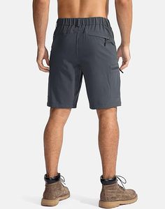Men's Hiking Cargo Shorts 9"/7"/11" Lightweight Outdoor Shorts for Men Trip Golf Camping Casual with 5 Zipper Pockets - Product Image 4
