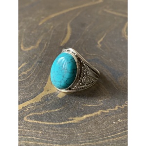 Heavyweight 4.9 Grams Big Stone <b>Turquoise</b> Fashion <b>Ring</b> - Product Image 1