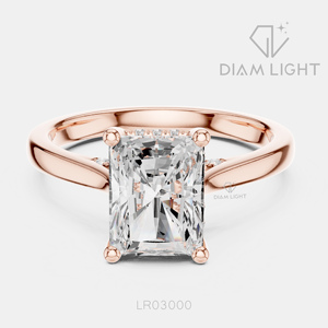 Bridal Engagement Wedding <b>Ring</b> for Women Jewelry Gift IGI Certified 2.47CT Radiant Cut Lab Grown Diamond <b>Ring</b> Set 14K White Gold - Product Image 3