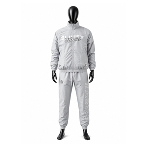 Survêtement de football décontracté OEM pour l'hiver, coupe-vent, respirant, anti-UV, imprimé, manches brodées, pour entraînement de club adulte - Product Image 3