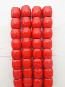 Large Chunky <b>Red</b> Glass Beads for Jewelry Making, Trade Beads for Necklaces, <b>Bracelets</b> & Tribal Style Designs - Product Image 3