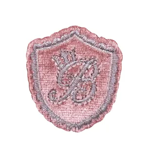 Patches de passar cabelo para casaco, jaqueta jeans, emblema bordado, bordado, ferro, costura, emblema rosa