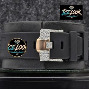 นาฬิกา ICELOOK หรูหราประดับเพชร ขนาด 45 มม. ตัวเรือนสแตนเลสสตีล ระบบควอตซ์ สายขนาด 20 มม. กระจกแซฟไฟร์ สำหรับเด็ก - Product Image 4