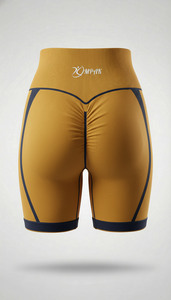 กางเกงขาสั้นออกกำลังกายสำหรับผู้หญิง ยกกระชับสะโพก ระบายอากาศได้ดี สวมใส่สบาย ไร้ตะเข็บ เอวสูง กระชับสัดส่วน - Product Image 3