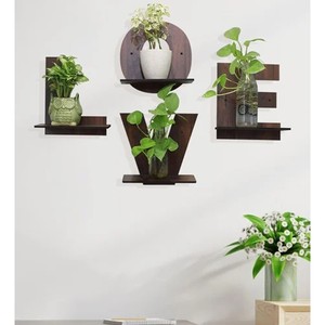 Soporte de Esquina para Plantas de Madera de Teca Premium con Rejilla Decorativa - Venta al por Mayor - Product Image 1