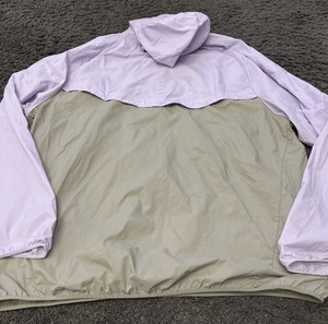 Conjunto de 2 Piezas de Chaqueta con Capucha para Hombre, Estampada, Transpirable, de Secado Rápido, Tejida en Poliéster, Informal, para Otoño, Color Morado Claro Beige - Product Image 1