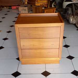 Modern Wood Nightstand 3 Drawers Storage Bedroom Furniture Home Decor - Product Image 5