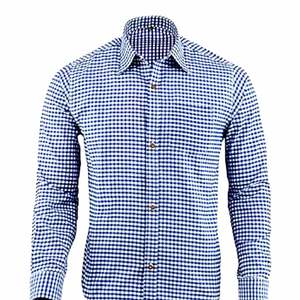 <b>Men</b>’s <b>Blue</b> Bavarian Oktoberfest Trachten <b>Shirt</b> Premium Cotton Traditional German Fit S to 4XL - Product Image 1