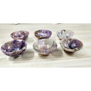 Cuencos de ágata de 2 pulgadas con piedras preciosas, venta al por mayor, artesanías de cristal con piedras preciosas, piedras naturales talladas a mano, cuencos de amatista energética para Cocina - Product Image 5