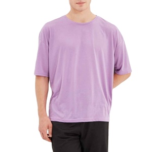 เสื้อยืดคอกลมทรงหลวม แขนสั้น ลายมัดย้อม สีม่วงลาเวนเดอร์ ผ้าฝ้าย ระบายอากาศได้ดี น้ำหนัก 320 กรัม สำหรับผู้ชาย - Product Image 2