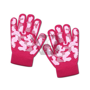 OEM Winter Adult Full Finger Knitted Fleece Thick Children Jacquard Warm <b>Gloves</b> Woman Hand Mittens - Product Image 2