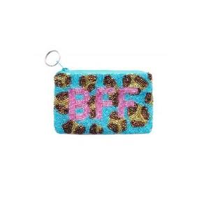 Beaded <b>Pink</b> Bride Coin <b>Purse</b> Zipper Closure Mini Handmade Lady Style Gift - Product Image 5