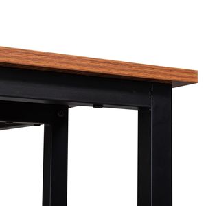Scrivania per Computer Stile Retrò 140cm, in Truciolato con Rivestimento in Triamina, a Forma di L, Angolo Retto, Resistente, Design Vintage - Product Image 5