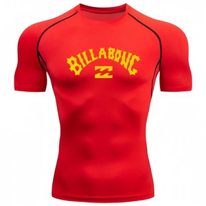 เสื้อรัดกล้ามเนื้อ MMA แบบสั่งทำโลโก้ได้ สำหรับ No Gi Grappling Jiu Jitsu BJJ แขนสั้น บริการ OEM - Product Image 6