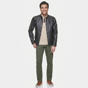 Wholesale Price High Quality Design <b>Men</b> <b>Leather</b> <b>Jacket</b> Slim Fit Stylish Comfortable Low Price <b>Leather</b> <b>Jacket</b> for <b>Men</b> - Product Image 6
