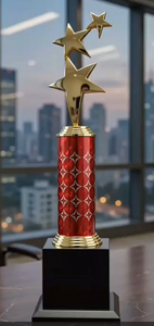Trophées en métal moulé sous pression gravés de qualité supérieure Pooja Piru pour les bureaux d'entreprise, les événements sportifs, les célébrations de l'excellence, imprimés en UV - Product Image 6
