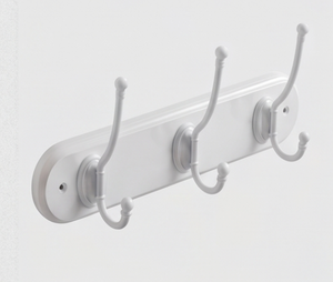 Fine Quality White Wall Mounted Metal <b>Hooks</b> Minimalist Design for Clothing Storage Organization Stylish Home Accent - Product Image 3