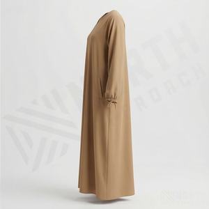 Abayas pour femmes musulmanes, vêtements islamiques modestes et simples, robe longue formelle personnalisée avec des paillettes imprimées, taille plus, vente en gros - Product Image 3