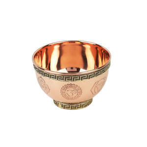 Cuenco de Cobre de Siete Chakras Pequeño para Incienso y Meditación, Usos Múltiples, de Proveedores Indios - Product Image 2