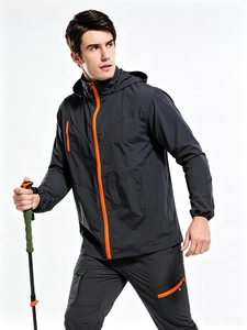 Chaqueta con Capucha Unisex AL SWANS INTERNATIONAL, Impermeable, Resistente a Ácidos y al Viento, con Cierre de Cremallera, Ropa Deportiva para Exteriores, Corte Regular - Product Image 6