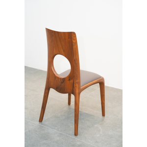 Modern <b>Walnut</b> Wood Dining Chair Solid Wood Frame Mortise and Tenon Design for Dining Room Furniture PISANO - Product Image 1