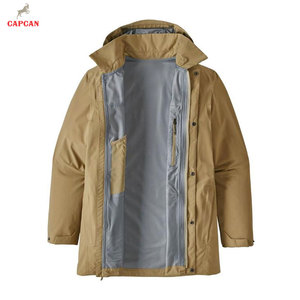 Chaqueta de Lluvia con Capucha para Hombre, Servicio OEM, Chaqueta de Invierno de Lona de Alta Calidad con Logotipo Frontal Personalizable en Venta - Product Image 5