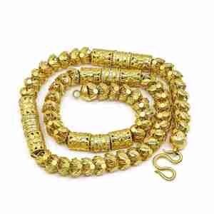 สร้อยคอทองชุบไมโคร 14K 18K 24K แบบโฮโล ขายส่ง, เครื่องประดับสร้อยคอผู้ชาย สไตล์โฮโล ดีไซน์ทันสมัย - Product Image 3