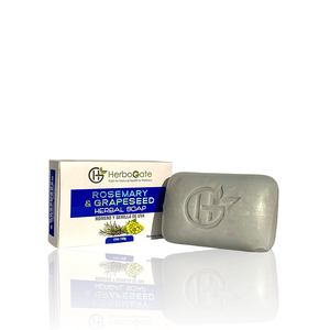 สบู่โรสแมรี่และเมล็ดองุ่นสมุนไพรทำมือแบบออร์แกนิค OEM สบู่บำรุงผิวกายช่วยให้ความชุ่มชื้น ลดเลือนจุดด่างดำ ผิวขาวกระจ่างใส - Product Image 2