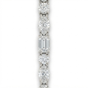 Élégant bracelet tennis en or blanc 14 carats avec diamants de laboratoire certifiés IGI 4,93 carats pour anniversaire, fête, usage quotidien, style intemporel - Product Image 3