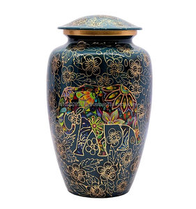 Urne de crémation en aluminium pour adultes avec un design extérieur lisse pour un lieu de repos éternel respectueux et digne - Product Image 1