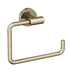 Top Quality Metal Towel Ring Wall Mounted Rust Resistant Single Tier Bathroom Storage Holder Square Shape Design Towel Holder - Product Image 1
