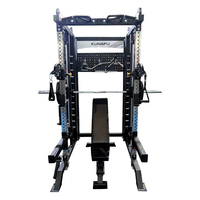 Machine Smith 3x3 Power Rack Entraîneur fonctionnel en acier inoxydable Rack à squat avec câbles fonctionnels Machine à poulie