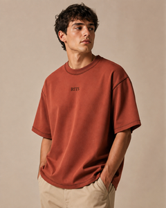 RITS Men's Olive <b>Green</b> Short Sleeve T-Shirt O-Neck Casual Jersey Cotton Solid Color Back Neck Logo wholesale rate custom - Product Image 1