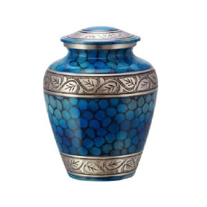 Urne funéraire en laiton artisanale et personnalisée pour adulte, finitions élégantes, designs intemporels, capacité 3-4L, vase de table pour le stockage des cendres - Product Image 1
