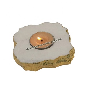 Portavelas de luz de té de piedra de mármol de alta calidad, soporte de luz de té al por mayor respetuoso con el medio ambiente para fiestas, bodas y eventos - Product Image 3