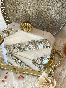 Bolso de mano de resina con aspecto de mármol de lujo para mujer, ropa de noche sencilla para FIESTA DE TRABAJO - Product Image 3