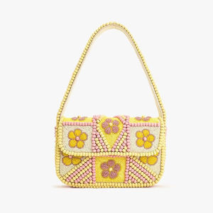 Bolso de mano de moda con bordado de cuentas para niñas y mujeres, colección de fiesta de Navidad, bolso de mano tipo clutch - Product Image 1