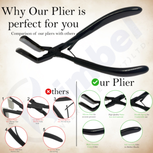 คีมต่อผมเทปอิน สแตนเลสสตีล ไมโครลิงค์ จับแน่น ทนทาน สำหรับร้านต่อผม - Product Image 6