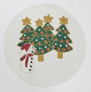 Vente en gros de sets de table brodés faits main de luxe, personnalisés, avec des perles, en matériaux écologiques de haute qualité pour la maison et les mariages - Product Image 6