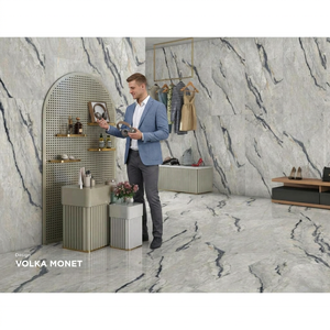 Azulejos de Porcelana Brillante con Aspecto de Mármol Natural Verde de 800x1600 mm para Paredes y Pisos de Hoteles, Diseño Cerámico con Apariencia de Piedra Italiana Beige - Product Image 1