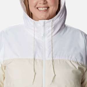 Veste coupe-vent légère pour femme grande taille, imperméable, à capuche, bicolore, sportive, zippée, pour l'extérieur - Product Image 5