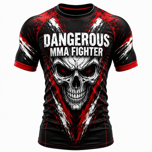 Rashguard de BJJ Personalizado de Alta Calidad, 100% Poliéster Transpirable, Ropa Deportiva de Compresión para Entrenamiento de MMA, Proveedor y Fabricante Mayorista - Product Image 5