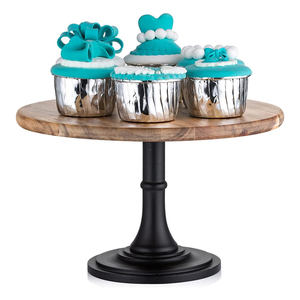 Decorative Eco-Friendly Wooden <b>Cake</b> <b>Stand</b> Artistic Handcrafted Finish Wedding Centerpieces Birthday Party Tables Dessert Hand - Product Image 4
