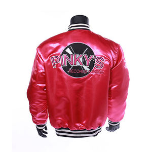 Customized Logo Design embriodry Men's Baseball Jackets High Quality satin Varsity Jackets with <b>button</b> windproof and waterproof - Product Image 3