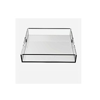 Plateau de service en acrylique grande taille pour aliments et fruits, idéal pour la maison, la table, le thé, le café, les fêtes, la cuisine, fait main, style américain, étanche et écologique
