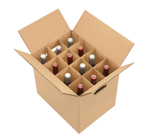 Emballage cadeau en gros pour bouteilles, fabriqué en carton durable avec finition gaufrée, inserts protecteurs pour vin et bière, et expédition. - Product Image 4