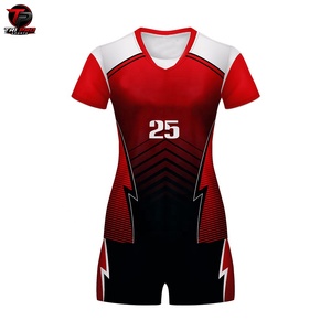 Conjunto de Uniforme de Voleibol Personalizado para Hombre y Mujer, Jersey y Pantalones Cortos Transpirables de Secado Rápido, Traje Deportivo con Impresión por Sublimación y Logotipo Frontal - Product Image 1