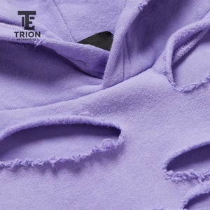 เสื้อมีฮู้ดผู้ชายแนวสตรีทผ้าคอตตอนมีน้ำหนักปานกลาง - Product Image 5