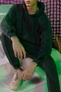 Survêtements unisexes imprimés de haute qualité 2026, effet délavé à l'acide et à la pierre, avec sweat à capuche et pantalon ample à taille élastique, pour les activités de plein air et les voyages - Product Image 5