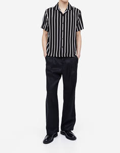 Reasonable Price New Fashion 100% Polyester Satin <b>Short</b> <b>Sleeve</b> Lapel <b>Button</b> <b>up</b> Breathable Formal Style Custom logo Casual Shirt - Product Image 6